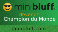 Romuald joue au Minibluff